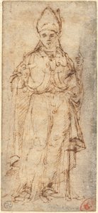 Saint Louis of Toulouse Holding a Staff