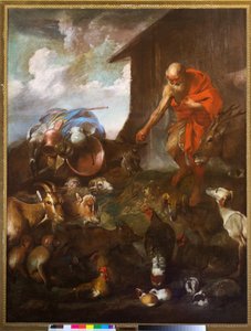 The Entry of the Animals into the Ark by Giovanni Benedetto (1609 64) Castiglione