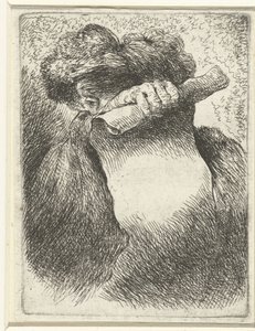 Head of a Man with a Banderole by Giovanni Benedetto Castiglione