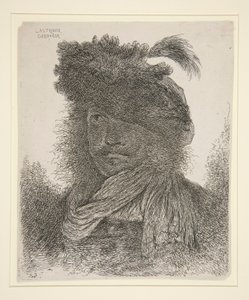 Man Looking Forward with his Face in a Shadow