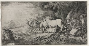 Noah and the Animals Entering the Ark by Giovanni Benedetto Castiglione
