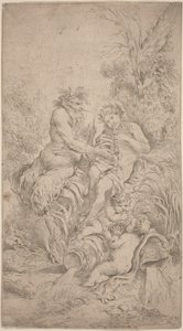 Pan and Olympus by Giovanni Benedetto Castiglione