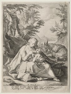 Rest on the Flight into Egypt by Giovanni Benedetto Castiglione