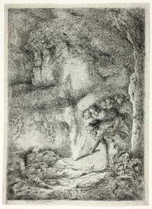 The Bodies of Saints Peter and Paul Hidden in the Catacombs by Giovanni Benedetto Castiglione