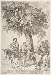 The Holy Family on Their Flight into Egypt, ca. 1647 by Giovanni Benedetto Castiglione