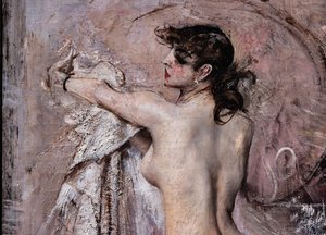After the Bath (detail) by Giovanni Boldini