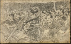 Audience at a Parisian Theatre II by Giovanni Boldini