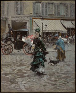 Crossing the Street by Giovanni Boldini