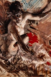 Madame de Joss (detail) by Giovanni Boldini