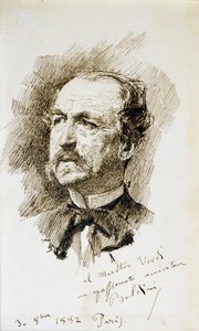 Portrait of Emanuele Muzio by Giovanni Boldini