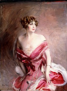 Portrait of Mlle. de Gillespie, La Dame de Biarritz by Giovanni Boldini