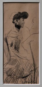 Sitting Elegant Woman by Giovanni Boldini