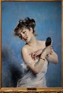 Young Woman in Déshabillé