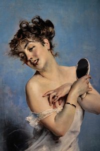Young Woman in Déshabillé (detail)