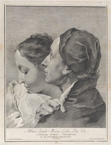 A Young Man Embracing a Girl