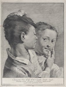 Boy with a Hat Touching the Face of a Girl by Giovanni Cattini