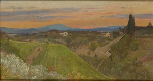 View of Monte Amiata, Tuscany, c1880 by Giovanni Costa