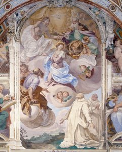 Stories of Jesus and Mary, fresco detail by Giovanni Cristoforo Storer