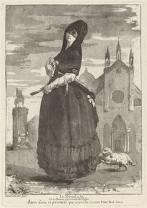 The Woman Returning from Church by Giovanni David