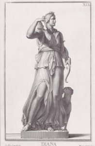 Statue of Diana by Giovanni Domenico Campiglia