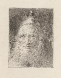 Bearded Old Man with a Hat, from the Raccolta di Teste (Collection of Heads) by Giovanni Domenico Tiepolo