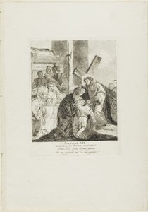 Christ Consoles the Weeping Women, plate eight from Stations of the Cross by Giovanni Domenico Tiepolo