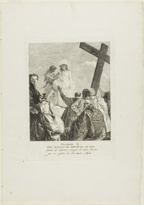 Christ is Stripped of His Garments, plate ten from Stations of the Cross by Giovanni Domenico Tiepolo
