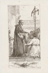 Saint Jerome Æmilianus Distributing Alms by Giovanni Domenico Tiepolo