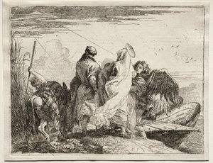 Flight into Egypt: The Holy Family Leaving the Shore by Giovanni Domenico Tiepolo