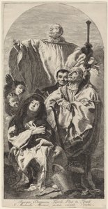 Four Saints of the Benedictine Order by Giovanni Domenico Tiepolo
