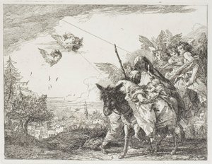 Joseph Adoring the Child, who is Held in Mary