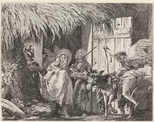 Joseph and Mary Prepare to Leave by Giovanni Domenico Tiepolo
