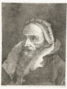 Man with High Collar of Cloak (Collection of Heads)