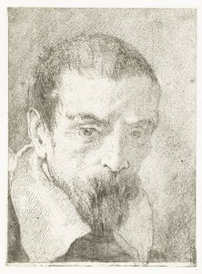 Man with Small Beard Without Headgear (Collection of Heads) by Giovanni Domenico Tiepolo