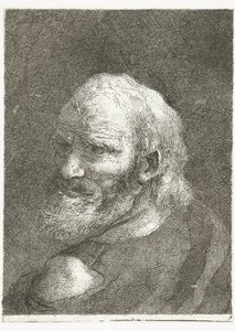 Man with Bare Shoulder (Collection of Heads) by Giovanni Domenico Tiepolo