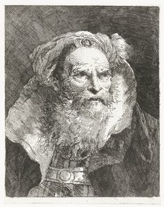Man with Turban and High Collar