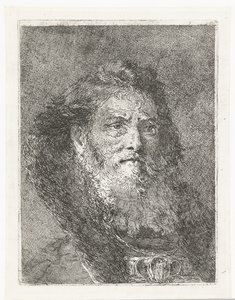 Man Without Headgear by Giovanni Domenico Tiepolo