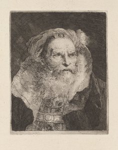 Old Man Meditating, from the Collection of Heads by Giovanni Domenico Tiepolo
