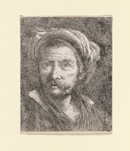 Old Man with Turban (from the Collection of Heads) by Giovanni Domenico Tiepolo