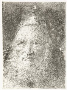Old Man with Fur Hat (Collection of Heads) by Giovanni Domenico Tiepolo