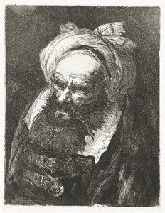 Old Man with Turban by Giovanni Domenico Tiepolo