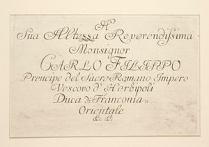 The Dedication, from the series Idee pittoresche sopra la fuga in Egitto (Flight into Egypt) by Giovanni Domenico Tiepolo
