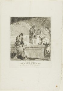 The Entombment, plate fourteen from Stations of the Cross by Giovanni Domenico Tiepolo