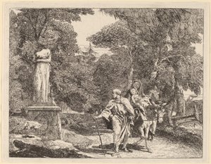The Episode of the Falling Idol by Giovanni Domenico Tiepolo
