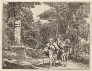 The Episode of the Falling Idol by Giovanni Domenico Tiepolo