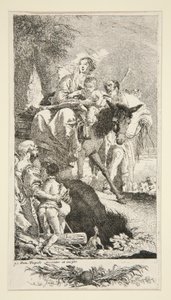 The Holy Family with the Beggar and his Son by Giovanni Domenico Tiepolo