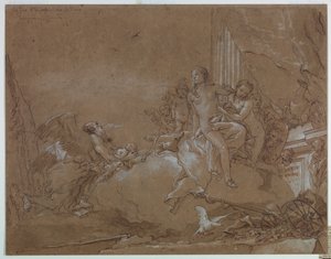 Time (Chronos) Entrusting Cupid to Venus