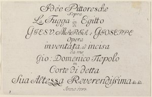 Title Page by Giovanni Domenico Tiepolo