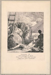 Via Crucis - Station XI, Jesus Nailed to the Cross by Giovanni Domenico Tiepolo