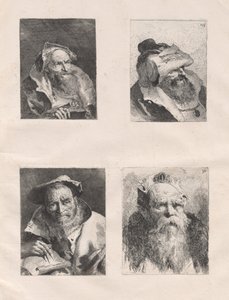 Collection of Heads (Parts I and II) by Giovanni Domenico Tiepolo, after Giovanni Battista Tiepolo